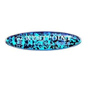 Custom Designed Clear Epoxy Domed Logo Sticker Crystal Rectangle Promotional Decorative