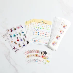 Custom Designed Gold Leaf Printed Stickers in a Variety of Styles Are Hot Sellers for Low Cost Printed Stickers
