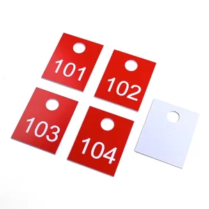Custom Die Cut ABS Solar System Label Kit Double Colors Laser Engraved Holographic Warning Number Label with Adhesive