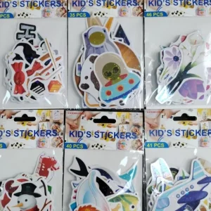 Custom Die Cut Cartoon Laser Stickers Waterproof Durable UV Printed Peel Stick Stickers for Children’s Toys Promotional Gifts
