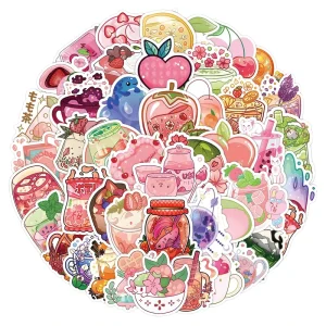 Custom Die Cut Cartoon PVC Stickers Eco Friendly & Waterproof with Matte Varnishing for Small Business