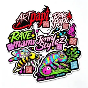 Custom Die Cut Cartoon Sticker Labels Waterproof for Kids Products Personalized Decals