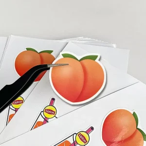 Custom Die Cut Holographic Laser BOPP Logo Kiss Cut Cartoon Brand Label Waterproof UV Protection Adhesive Sticker