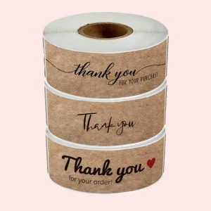 Custom Die Cut Kraft Paper Tape with Single Sided Rubber Adhesive for Bag and Carton Sealing