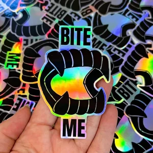 Custom Die Cut Logo Sticker Printing Holographic Rainbow Laser Vinyl Logo Hologram Stickers Decorative Stickers