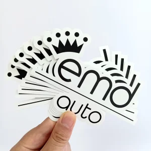 Custom Die Cut Logo Stickers Waterproof Vinyl Paper Printing Packaging Labels Adhesive Sticker Type
