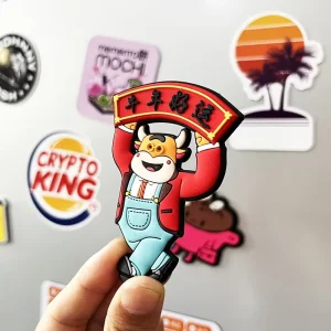 Custom Die Cut Scenic Spot Tourism Magnetic Souvenir Gift Photo PVC Magnet Refrigerator Sticker Fridge Magnets