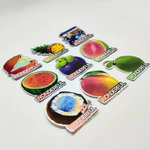 Custom Die Cut Self Adhesive Waterproof Vinyl Irregular Printing Label Holographic PVC Uvproof Sticker for Anime Cartoon