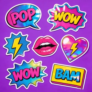 Custom Die Cut Sticker Cartoon Decorative Sticker for Scrapbook Album and Journal Pages