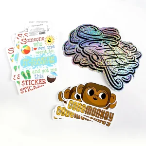 Custom Die Cut Sticker Tear Resistant Waterproof Vinyl Sticker Durable for Decoration Promotional Gift