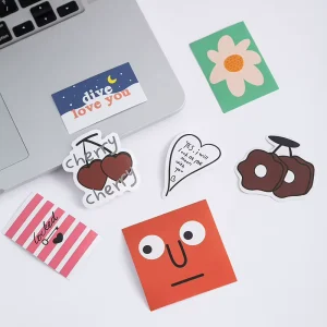 Custom Die Cut Stickers Customized Laptop Stickers Waterproof Vinyl Cute Decorative Sticker With Logo