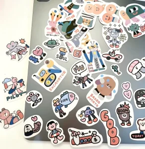 Custom Die Cut Stickers Personalized Anime & Cartoon Character Stickers with Company Logo Waterproof Adhesive Labels