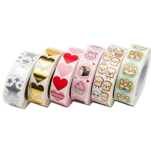 Custom Die Cut Stickers for Kids Self Adhesive Cartoon Packaging Labels Available for Custom Printing