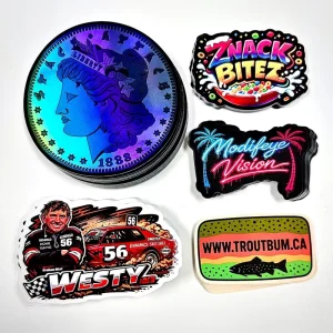 Custom Die Cut Strong Adhesive Sticker Holographic Waterproof UV Resistant Vinyl UV Offset Printed Personalized Logo Decal Craft