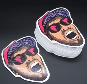 Custom Die Cut Vinyl Promotional Sticker Paper