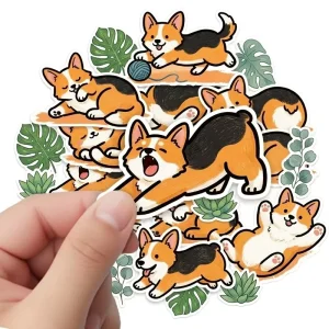 Custom Die Cut Vinyl Stickers 50 Pcs Matte and Glossy Film Waterproof UV Resistant for Commercial Crafts and Gifts Adhesive Type
