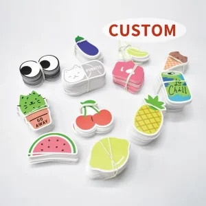 Custom Die Cut Vinyl Stickers Printing Adhesive PVC Label Printing Kiss Cut Cartoon Die Cut Logo Stickers for Girl