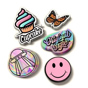 Custom Die Cut Vinyl Stickers Printing Adhesive Waterproof PVC Label Company Logo Design Cartoon Stickers