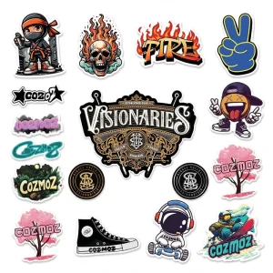 Custom Die Cut Vinyl Stickers Waterproof Matte Finish Personalized Logo Labels for Branding Packaging and Outdoor Decals