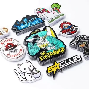 Custom Die Cut Wall Stickers Durable White Vinyl PVC Self Adhesive UV Waterproof Easy Peel Cartoon Style Custom Sticker