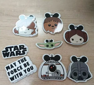 Custom Die Cut Waterproof 6 Color Printed Vinyl Adhesive Stickers for Promotional Gifts 100pcs