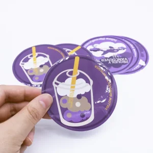 Custom Die Cut Waterproof Glossy Vinyl Stickers for Cosmetic Packaging