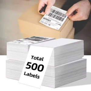 Custom Direct Thermal Printer Barcode Paper Label Roll Sticker for Food Promotion Direct Shipping Label Sticker