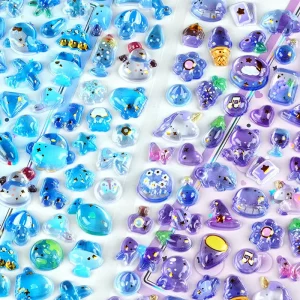 Custom Drop Sticker UV Printing Resin 3D Embossed Stickers Adhesive Sticker DIY Diary Stationery Sticker Kids Gift