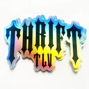 Custom Durable Adhesive Waterproof Glossy Die Cut Holographic Eco Friendly Vinyl Sticker Hologram Label Rainbow Logo Stickers