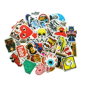 Custom Durable Die Cut Vinyl Stickers Removable Skateboard Band Laptop Decal Stickers
