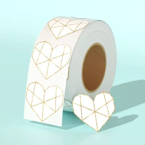 Custom Durable Gold Foil Private Label Rolls with Logo Printing for Glass Bottles Waterproof Eco-Friendly Vinyl Labels