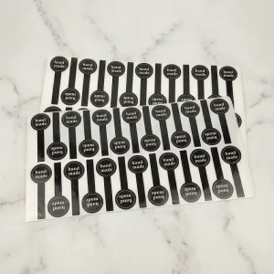 Custom Durable Printed Logo Vinyl Gift Wrapping Labels Long Sealing Sticker Printing Adhesive Waterproof Cake Box Food Sticker