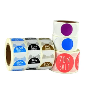 Custom Durable Self Adhesive Vinyl Stickers Personalized Colorful Logo Sticker Waterproof Craft Printing Roll Labels
