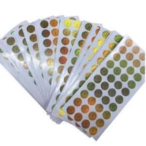 Custom Durable Transparent Holographic Adhesive Stickers Laser Effect Oil Proof Waterproof Labels for Cosmetics Bottles Jars