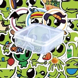 Custom Durable Vinyl Notebook Luggage Decoration Hot Air Balloon Plane Cartoon Vehicle Sticker Promotional Stickers