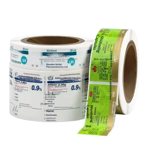 Custom Eco-Friendly Adhesive Paper Labels for Medicine Bottles Square Rectangle Shapes Die-Cut CMYK Printed Adhesive Labels