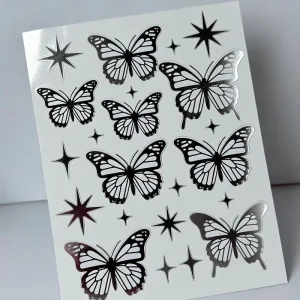 Custom Eco Friendly Durable Waterproof Butterfly Stickers for Home Decor Crafts
