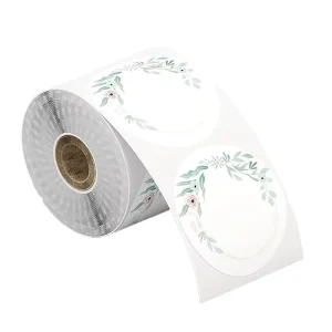 Custom Eco Friendly Kraft Paper Round Adhesive Stickers Waterproof Vinyl Self Adhesive Label Stickers for Packaging Decoration