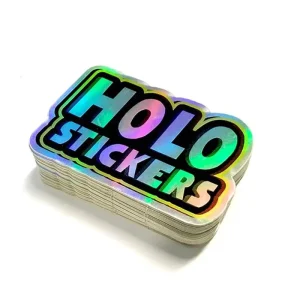 Custom Eco Friendly PVC Vinyl Decorative Stickers Glossy UV Resistant Waterproof Printing Die Cut Cartoon Decals Hologram Custom