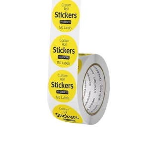 Custom Eco Friendly Waterproof Adhesive Cosmetic Brand Business Logo Label Design Glossy Vinyl Sticker Printing Packaging Labels