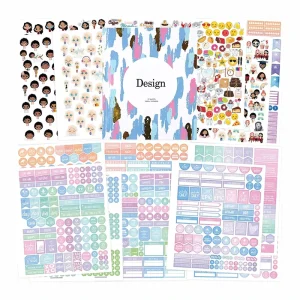 Custom Eco friendly Deco Cute Sticker Sheets for Kids