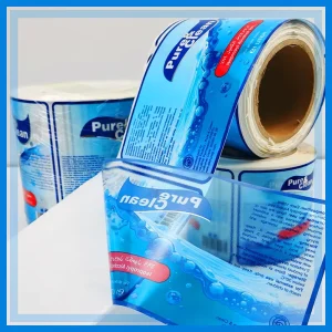 Custom Eco friendly Self Adhesive Packaging Labels Glossy Surface Transparent Vinyl Roll Labels Stickers for Bottle