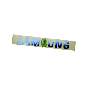 Custom Electroform Pet Sticker Label Sign Metal Nickel Sticker Logo Company Logo Sticker