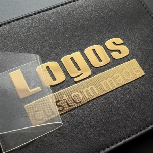 Custom Electroformed Nickel Logo Sticker 3D Metal Transfer Label Self Adhesive Waterproof Brand Name Decal for Packaging OEM ODM