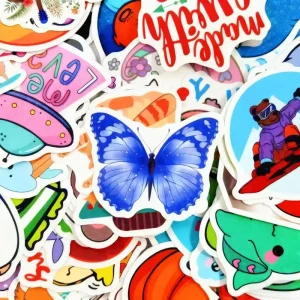 Custom Embossed Stickers Clear Round Stickers Brand Label Stickers
