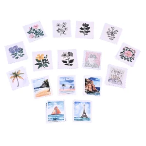 Custom Flower Scrapbooking PVC Die Cutting Stickers Kawaii Cute Cartoon Handbook Diy Decorative Album Card Stickers
