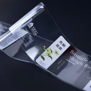 Custom Food Beverage Printing Pvc Water Clear Jar Label Stickers Bottle Packaging Waterproof Transparent Label