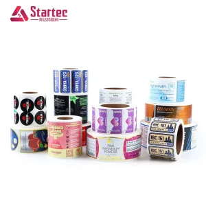 Custom Food Bottle Sticker Logo Waterproof Vinyl Durable Brand Packaging Labels Tear Resistant UV Proof Label Sticker