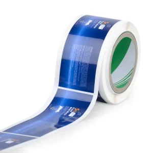 Custom Free Sample Transparent Clear Round Stickers With Foil Stamping Vinyl Waterproof Labels