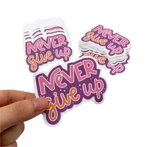 Custom Full Color Printed Bulk Decals Vinyl Etiquette Personalized Die Cut Stickers for Children